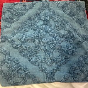 Pottery Barn Blue Pillow Cover